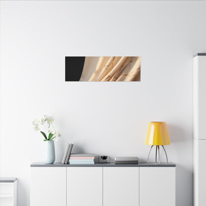 Golden Hour Silk Drape Canvas Art - Kintsugi Fukinsei