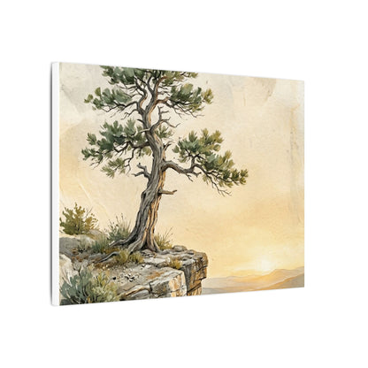 Pine Tree Canvas Art | Summer Japandi Texture Art