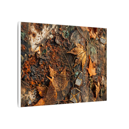 Rust Patina Canvas Art | Autumn Japandi Texture Art