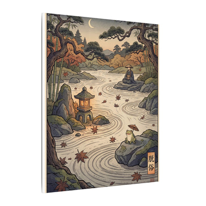 Rock Garden Autumn Canvas Art | Zen Serene Design