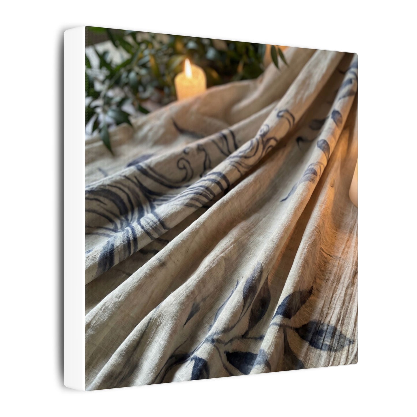 Fukinsei Silk Drape Canvas Art - Japandi Japanese Pattern