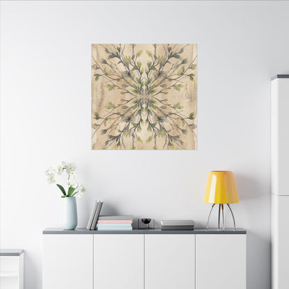 Shibui Shadow Play Canvas Art - Japandi Watercolor