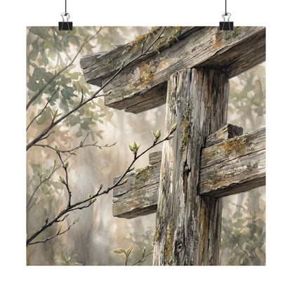 Torii Gate Spring Wall Art Print | Japandi Neutral Design