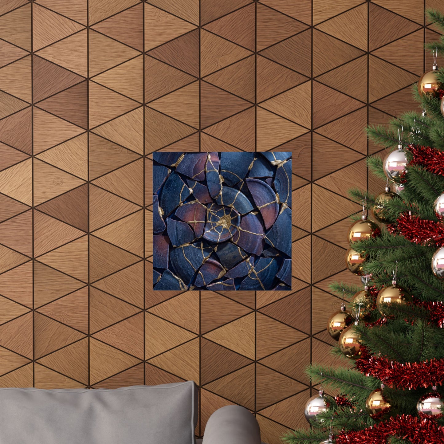 Winter Broken Pottery Gold Repair Wall Art Print | Resilient Decor