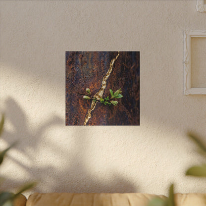 Overcast Rust Patina Canvas Art - Kintsugi Datsuzoku