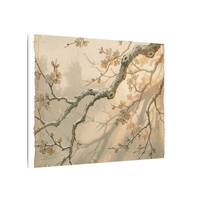 Cherry Blossom Canvas Art | Winter Japandi Japanese Pattern Art