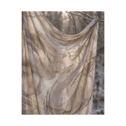 Dappled Silk Drape Wall Art Print - Japandi Ma