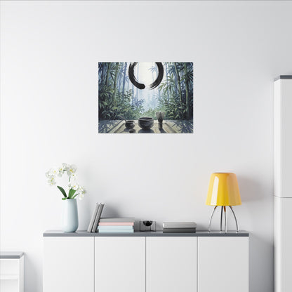 Seijaku Tea Ceremony Canvas Art - Zen Enso