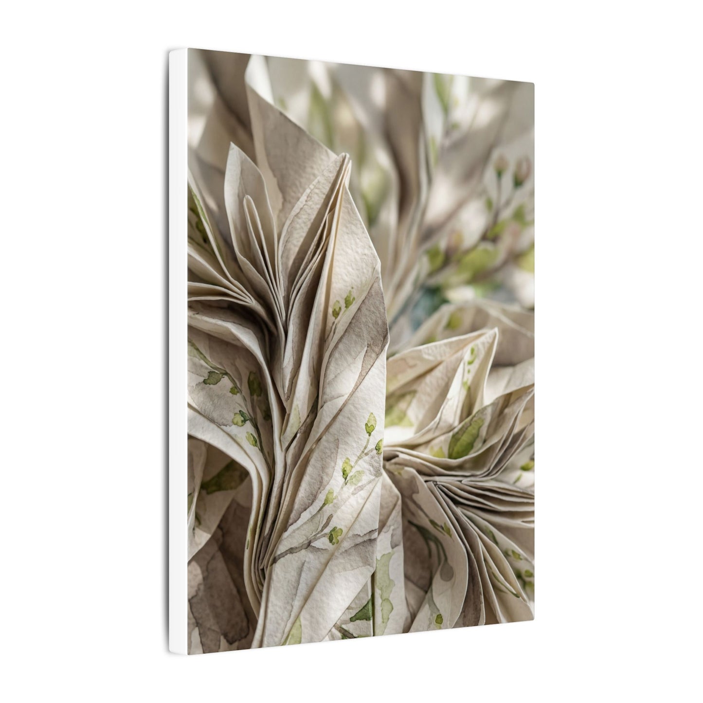 Fukinsei Paper Fold Canvas Art - Japandi Watercolor