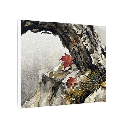 Pine Tree Autumn Canvas Art | Japandi Earthy Design