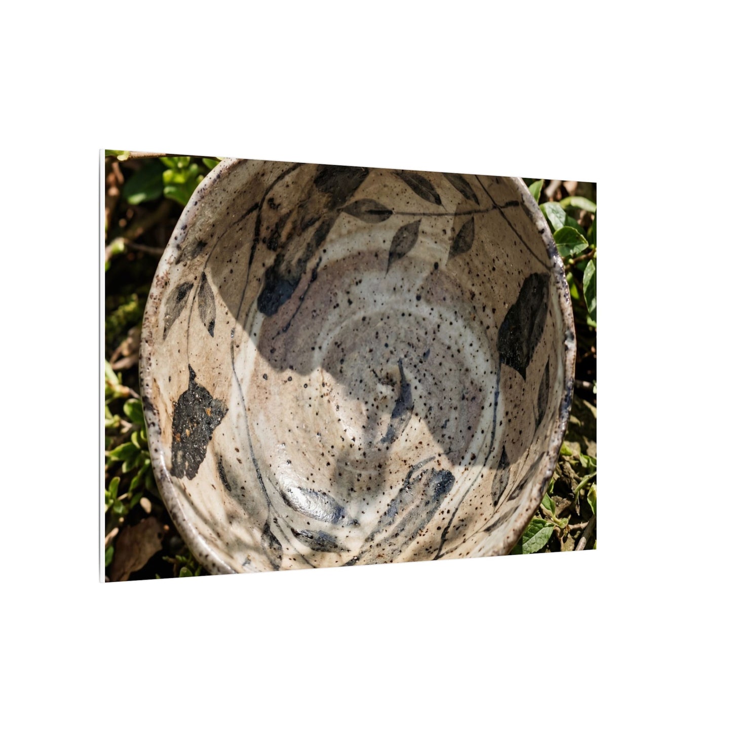 Elegant Ceramic Bowl Canvas Art - Japanese Pattern Japandi