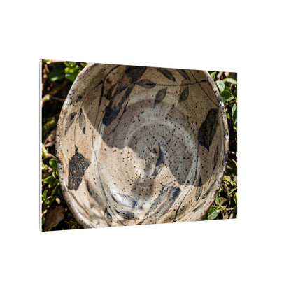 Elegant Ceramic Bowl Canvas Art - Japanese Pattern Japandi