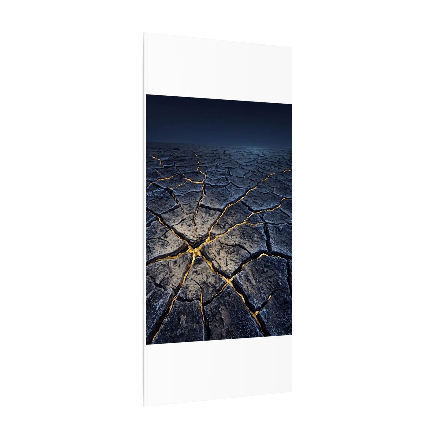 Cracked Earth Broken Beauty Canvas Art | Artful Kintsugi Art