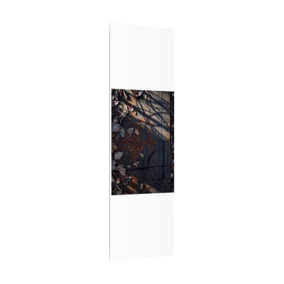 Shibui Rust Patina Canvas Art - Dark Japandi Charcoal Ink