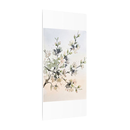Cherry Blossom Watercolor Canvas Art | Elegant Japandi Art