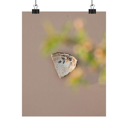 Ma Ceramic Bowl Wall Art Print - Japandi Japanese Pattern