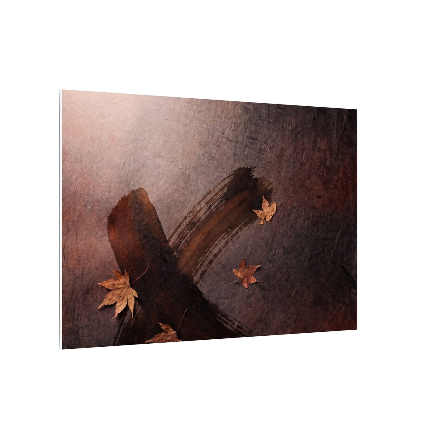 Moody Ink Brushstroke Canvas Art - Moody Minimal Dark Japandi