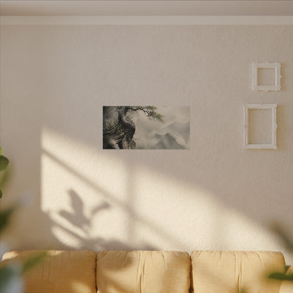 Spring Pine Tree Watercolor Canvas Art | Warm Decor