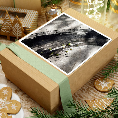 Wooden Bridge Sticker | Spring Dark Japandi Moody Minimal Art