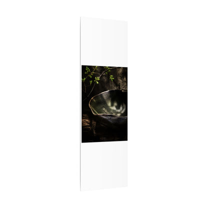 Sophisticated Ceramic Bowl Canvas Art - Dark Texture Dark Japandi