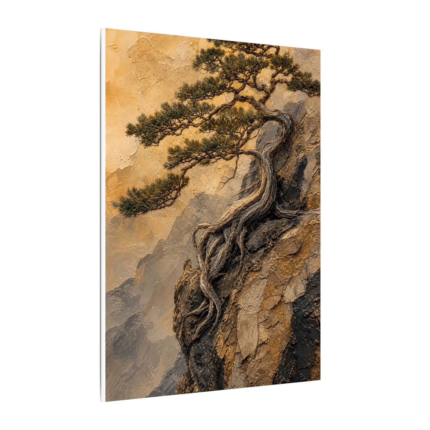 Summer Pine Tree Texture Canvas Art | Cozy Decor