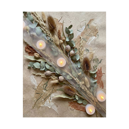 Dried Flowers Wall Art Print | Winter Japandi Texture Art