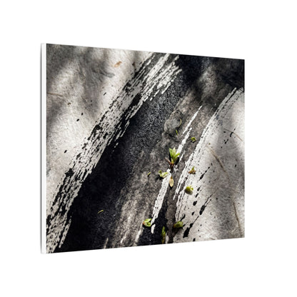 Ink Brushstroke Canvas Art | Spring Dark Japandi Moody Minimal Art