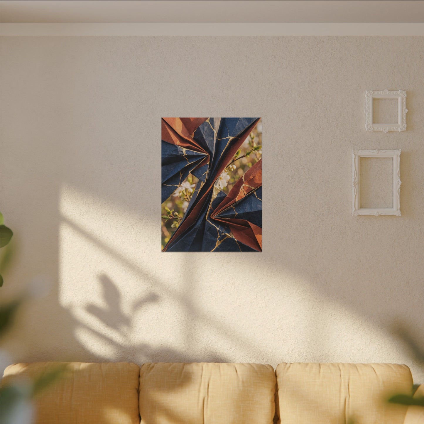 Spring Ceramic Bowl Watercolor Canvas Art | Warm Decor