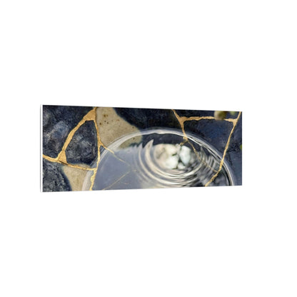 Water Ripple Spring Canvas Art | Kintsugi Beautiful Design
