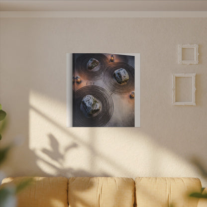 Candlelight Rock Garden Canvas Art - Japandi Ma