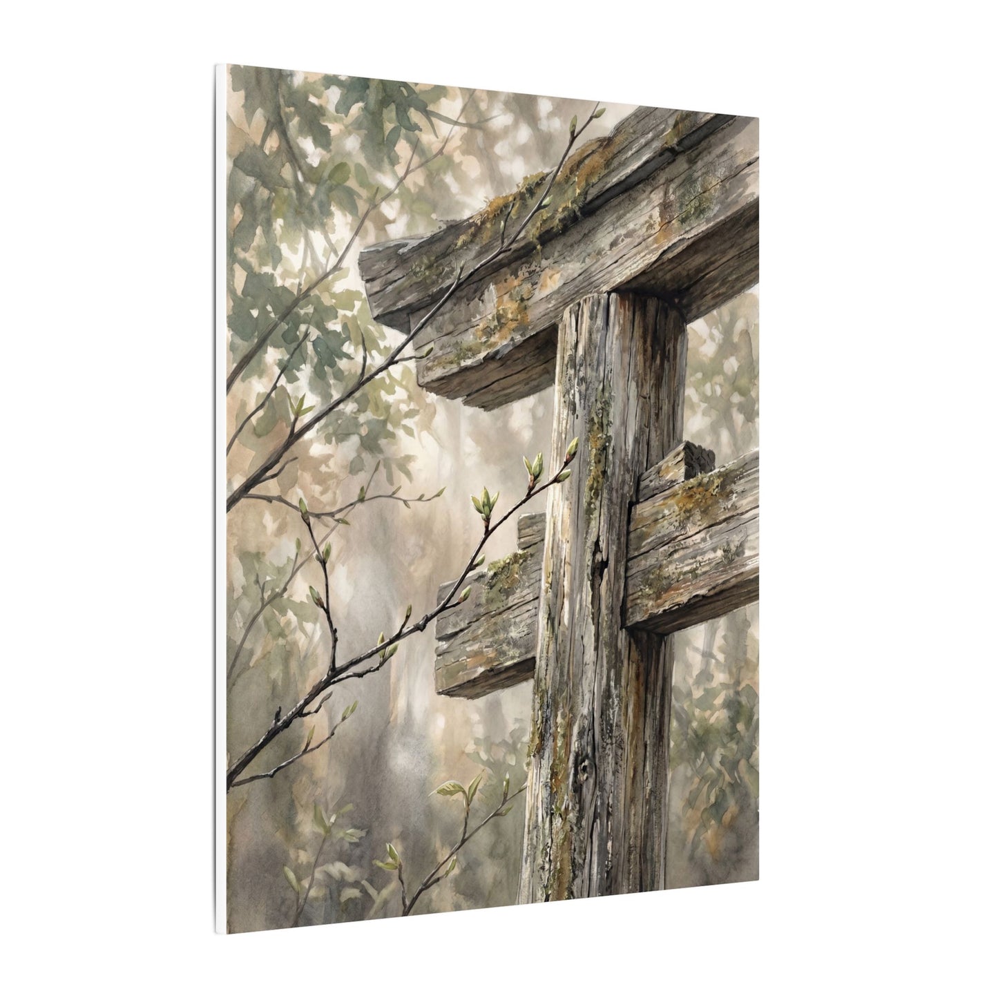 Torii Gate Spring Canvas Art | Japandi Neutral Design