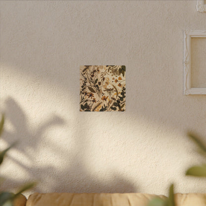 Dried Flowers Summer Canvas Art | Japandi Neutral Design