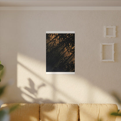 Sophisticated Shadow Play Canvas Art - Shadow Zen Dark Japandi