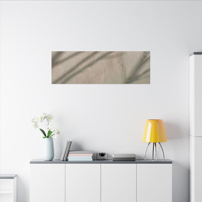Shadow Play Japanese Pattern Canvas Art | Warm Japandi Art