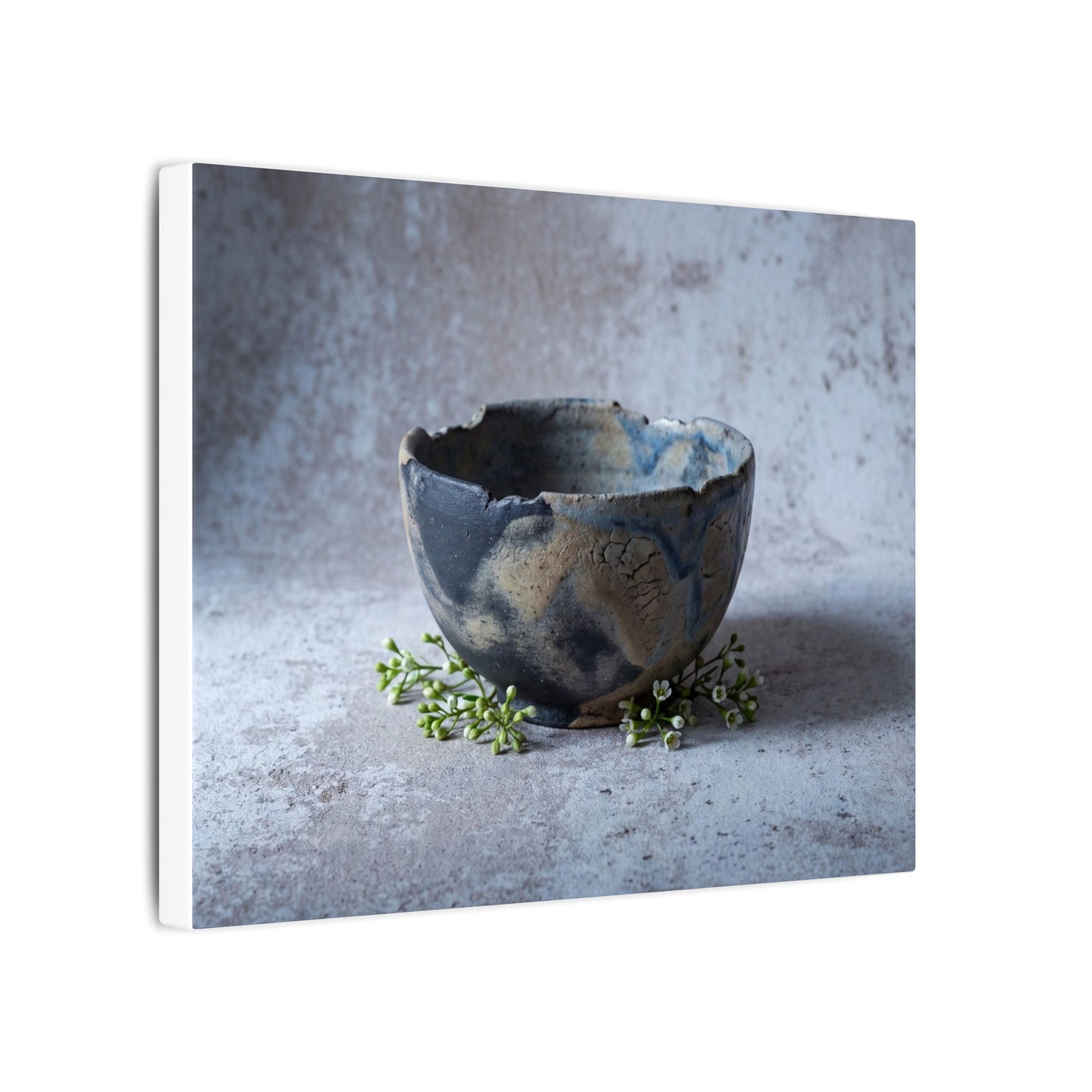 Ceramic Bowl Spring Canvas Art | Japandi Warm Design