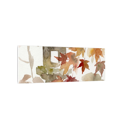 Stone Lantern Watercolor Canvas Art | Earthy Japandi Art