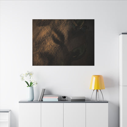 Candlelight Shadow Play Canvas Art - Dark Japandi Ma