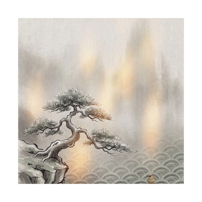 Datsuzoku Pine Tree Wall Art Print - Japandi Japanese Pattern