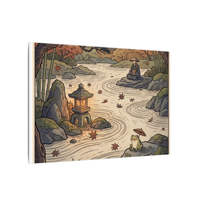 Rock Garden Autumn Canvas Art | Zen Serene Design