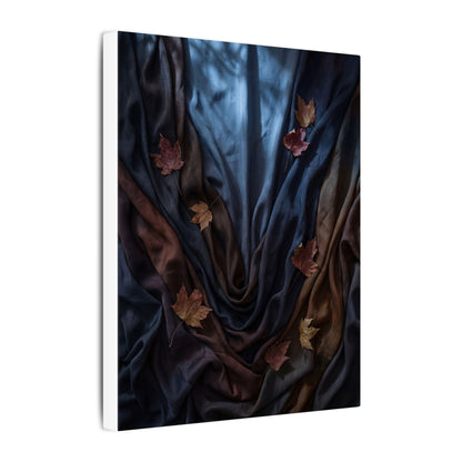 Silk Drape Canvas Art | Autumn Dark Japandi Moody Minimal Art