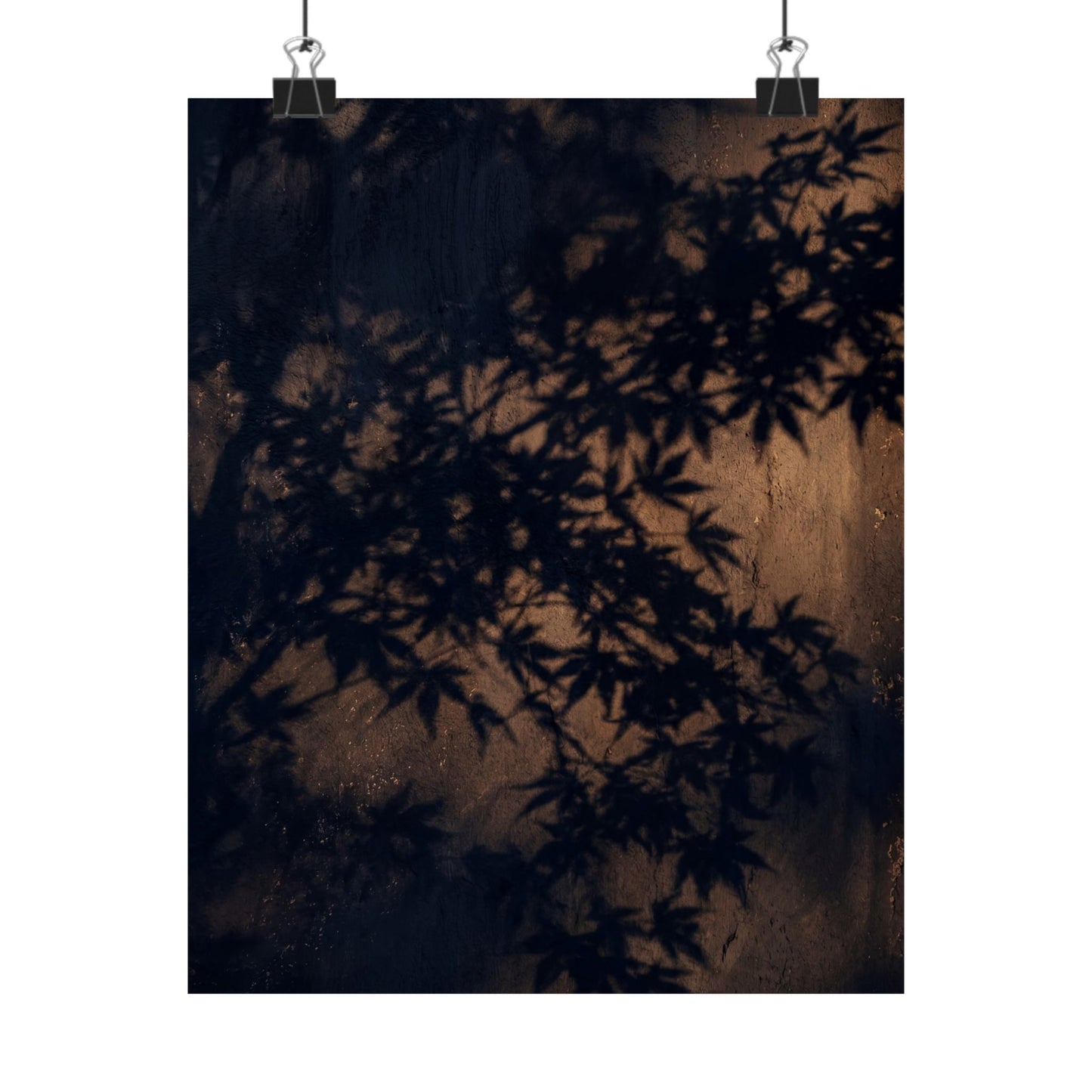 Shadow Play Shadow Zen Wall Art Print | Atmospheric Dark Japandi Art