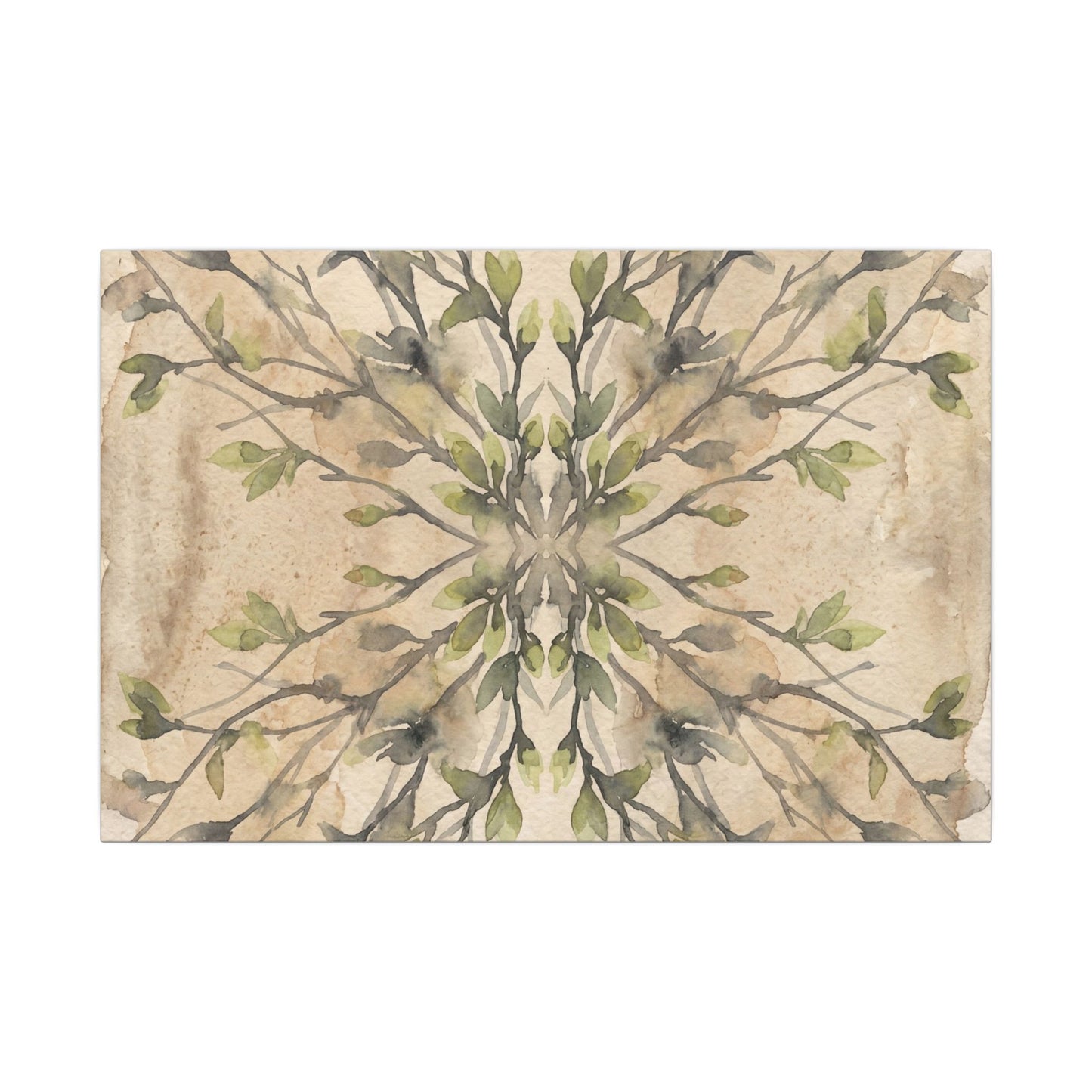 Shibui Shadow Play Canvas Art - Japandi Watercolor