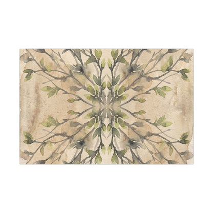 Shibui Shadow Play Canvas Art - Japandi Watercolor
