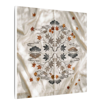 Elegant Silk Drape Canvas Art - Japanese Pattern Japandi
