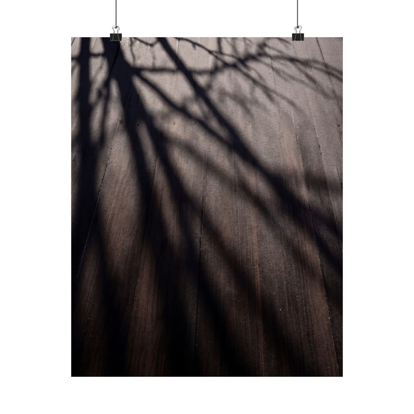 Ma Shadow Play Wall Art Print - Dark Japandi Moody Minimal