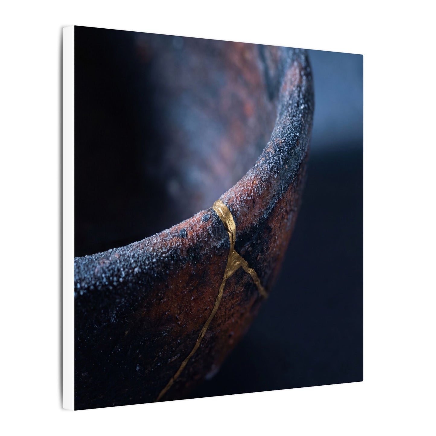 Artful Ceramic Bowl Canvas Art - Broken Beauty Kintsugi