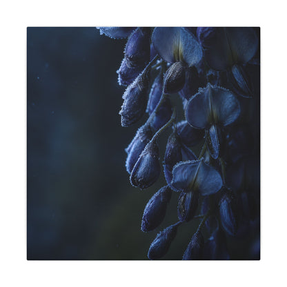 Winter Wisteria Shadow Zen Canvas Art | Atmospheric Decor