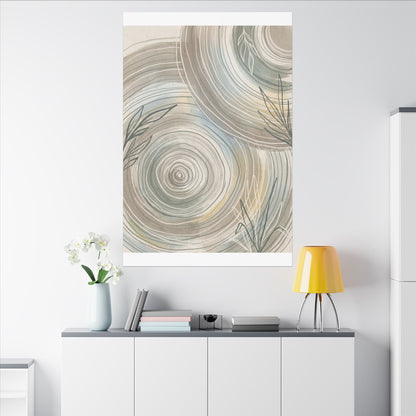 Kanso Water Ripple Canvas Art - Japandi Minimal Line