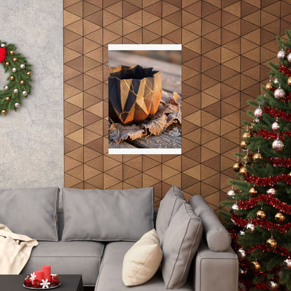 Golden Hour Paper Fold Wall Art Print - Kintsugi Seijaku