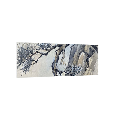 Moonlight Pine Tree Canvas Art - Japandi Seijaku